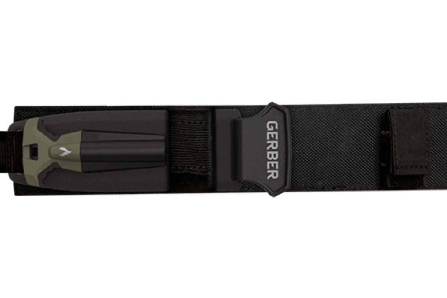 Couteau Gerber New Ultimate GE001830 lame semi-dentée 12cm manche en polypropylène + étui en nylon
