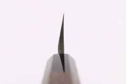 Couteau gyuto asymétrique 21cm japonais artisanal Hatsukokoro Shirasagi manche en wengé