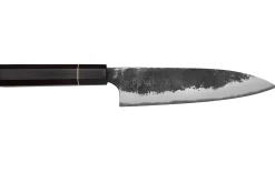 Couteau gyuto 18cm japonais artisanal Naoki Mazaki WS2 Black Nashiji