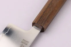 Couteau gyuto 21cm japonais artisanal Wusaki Hikari SLD manche bubinga