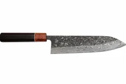 Couteau gyuto 21cm japonais artisanal Masashi Yamamoto SLD Kuro damas
