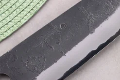 Couteau gyuto 18cm japonais artisanal Masashi Yamamoto BS1 Black Nashiji