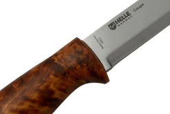 Couteau Helle Gaupe H310 lame en acier inox 10,7cm manche en bois de bouleau + étui en cuir