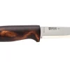 Couteau Helle Gro H200007 lame en acier inox 9,3cm manche en bois de bouleau + étui en cuir
