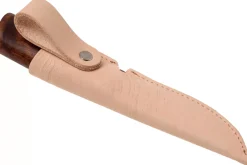 Couteau Helle Gro H200007 lame en acier inox 9,3cm manche en bois de bouleau + étui en cuir