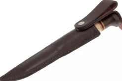Couteau Helle Harding H099 lame 10cm manche en bouleau et en chêne avec cuir + étui en cuir