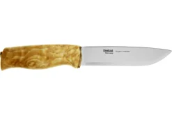 Couteau Helle Jegermester H042 lame en inox 13,5cm manche en bouleau + étui en cuir