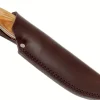 Couteau Helle Utvaer H600 lame en acier 10cm manche en bouleau frisé + étui en cuir