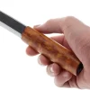 Couteau Helle Viking H096 lame en acier carbone 11cm manche en bois de bouleau + étui en cuir