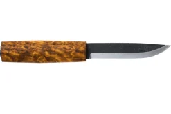 Couteau Helle Viking H096 lame en acier carbone 11cm manche en bois de bouleau + étui en cuir