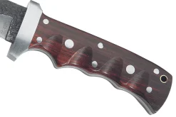 Couteau Herbertz 102913 lame damassée 12,1cm manche en bois riveté avec étui