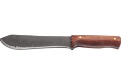 Couteau Herbertz 585518 lame damassée 17,9cm manche cerisier + étui en cuir + allume-feu