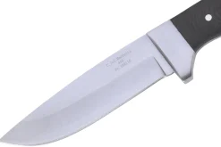 Couteau Herbertz 102110 lame en inox 9,8cm manche en micarta noir avec étui en cuir