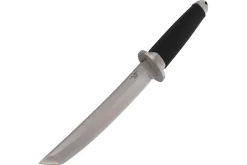 Couteau Herbertz 581318 lame tanto 18cm manche caoutchouc noir + étui en cuir