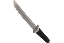 Couteau Herbertz 581318 lame tanto 18cm manche caoutchouc noir + étui en cuir