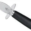 Couteau à huîtres Triangle manche bois laqué noir lame et garde inox