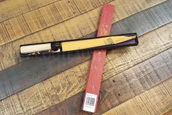 Couteau japonais sahimi 24cm haut de gamme JIKKO Montan acier Blue 2 Steel manche magnolia