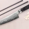Couteau kengata chef 19cm japonais Sakai Takayuki Grand Chef Seigaiha Damas 45 couches