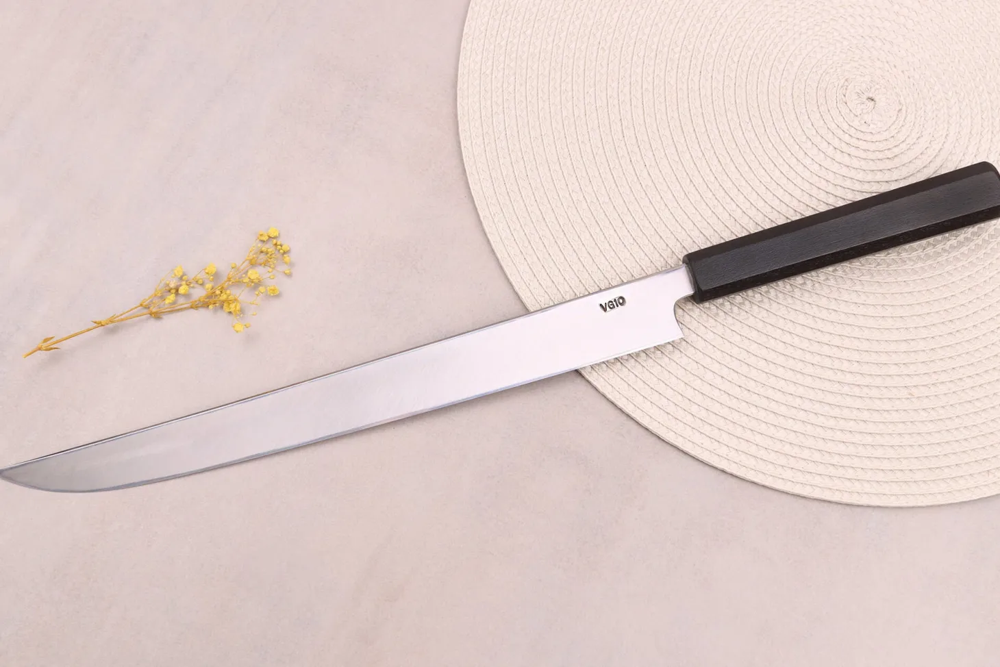 Couteau kengata 30cm japonais artisanal Kagekiyo Hirame VG10