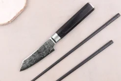 Couteau kengata office 8cm japonais Sakai Takayuki Grand Chef Seigaiha Damas 45 couches