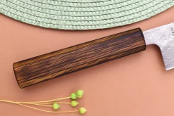 Couteau kiritsuke 21cm japonais artisanal Yuzo Enju Damas 440C