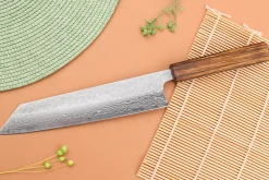 Couteau kiritsuke 21cm japonais artisanal Yuzo Enju Damas 440C