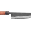 Couteau kiritsuke 24cm japonais artisanal Masashi Yamamoto BS1 Black Nashiji