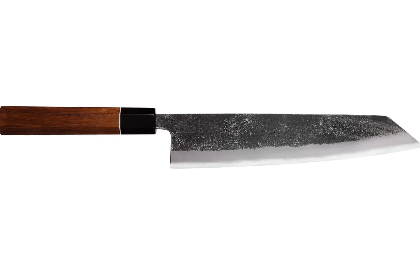 Couteau kiritsuke 24cm japonais artisanal Yuzo Black Nashiji