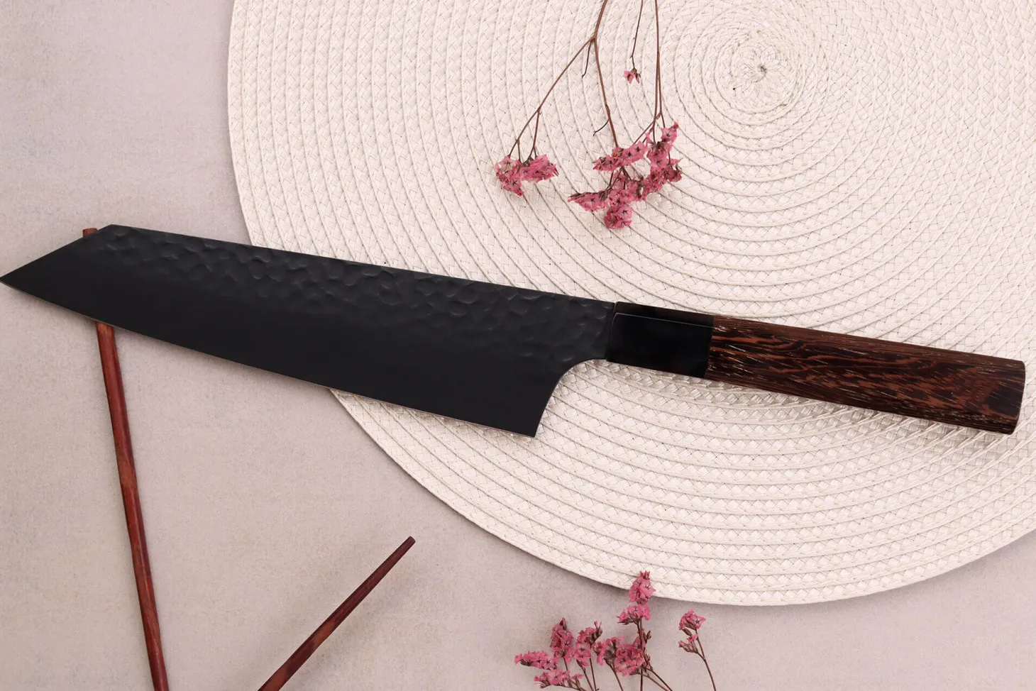 Couteau kiritsuke 19cm japonais Sakai Takayuki Kurokage VG10 manche en wengé