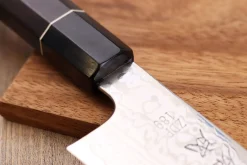 Couteau kiritsuke 21cm japonais artisanal Sukenari ZDP-189 damas manche en ébène