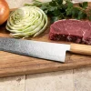 Couteau kiritsuke gyuto 24cm japonais Yuzo Ryuho Damas SG2
