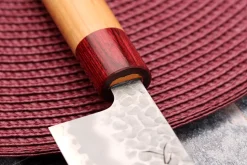 Couteau kiritsuke japonais artisanal Tsunehisa Aogami Super martelé 21cm