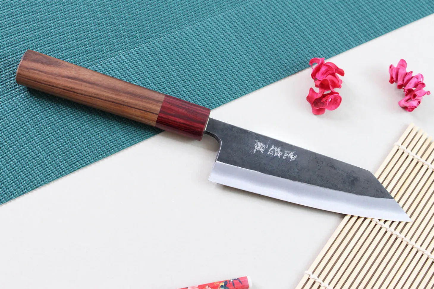 Couteau kiritsuke japonais artisanal Wusaki Yuzo BS2 12cm