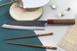Couteau kiritsuke japonais artisanal Wusaki Yuzo BS2 21cm