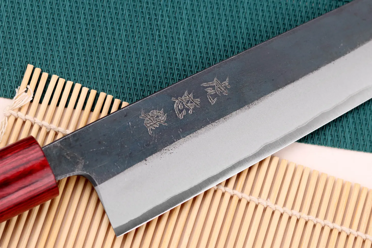 Couteau kiritsuke japonais artisanal Wusaki Yuzo BS2 18cm