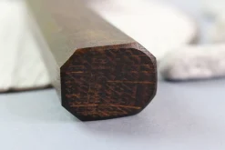 Couteau kiritsuke japonais artisanal Wusaki Unagi AUS10 damas 21cm manche chêne