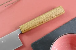 Couteau kiritsuke japonais artisanal Wusaki Migaki G3 24cm