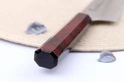Couteau kiritsuke japonais 19cm Sakai Takayuki Nanairo Wine Damas VG10
