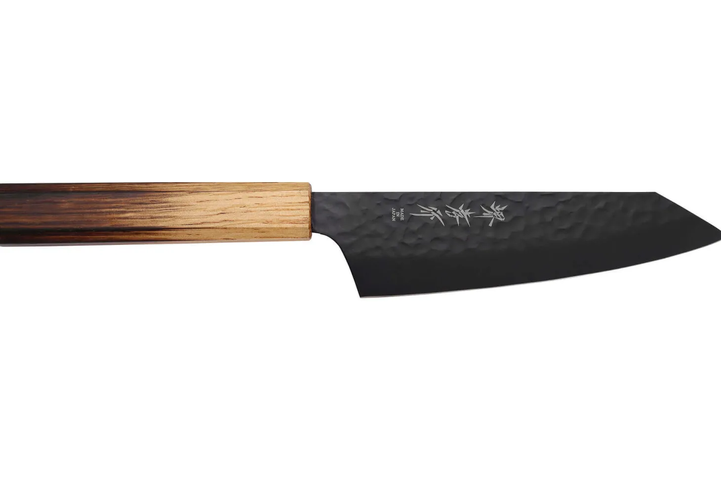 Couteau kiritsuke santoku 16cm japonais Sakai Takayuki Kurokage VG10 manche en chêne brûlé