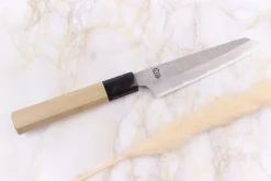 Couteau kiritsuke universel 13,5cm japonais artisanal Sakai Kikumori Kikuzuki Rin
