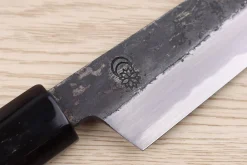 Couteau kiritsuke universel 13,5cm japonais artisanal Sakai Kikumori Kikuzuki Kuro
