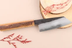 Couteau ko bunka 13,5cm japonais artisanal Hado Sumi B1D manche en cerisier