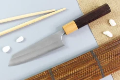 Couteau ko-bunka japonais artisanal Yoshimi Kato AS Nashiji 13,5cm