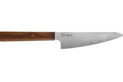 Couteau ko santoku 15cm japonais artisanal Wusaki Hikari SLD manche bubinga