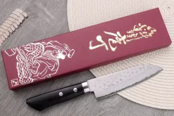 Couteau ko santoku 13cm japonais artisanal Masutani VG10 Damas