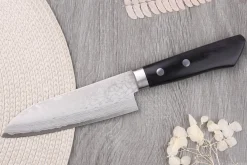 Couteau ko santoku 13cm japonais artisanal Masutani VG10 Damas