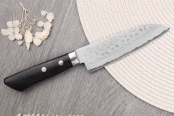 Couteau ko santoku 13cm japonais artisanal Masutani VG10 Damas