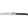 Couteau Laguiole GILLES, manche 12 cm corne de bélier jaspée