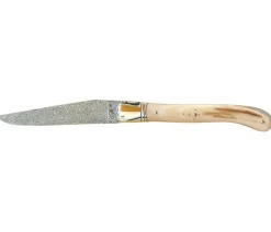 Couteau Laguiole GILLES, manche 12 cm pointe de corne blonde