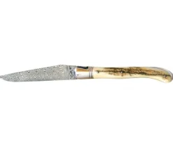 Couteau Laguiole GILLES, manche 12 cm ivoire de mammouth fossilisé